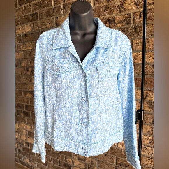 Tommy Bahama Cheetah Print Linen Jacket Size Medium - Picture 3 of 13